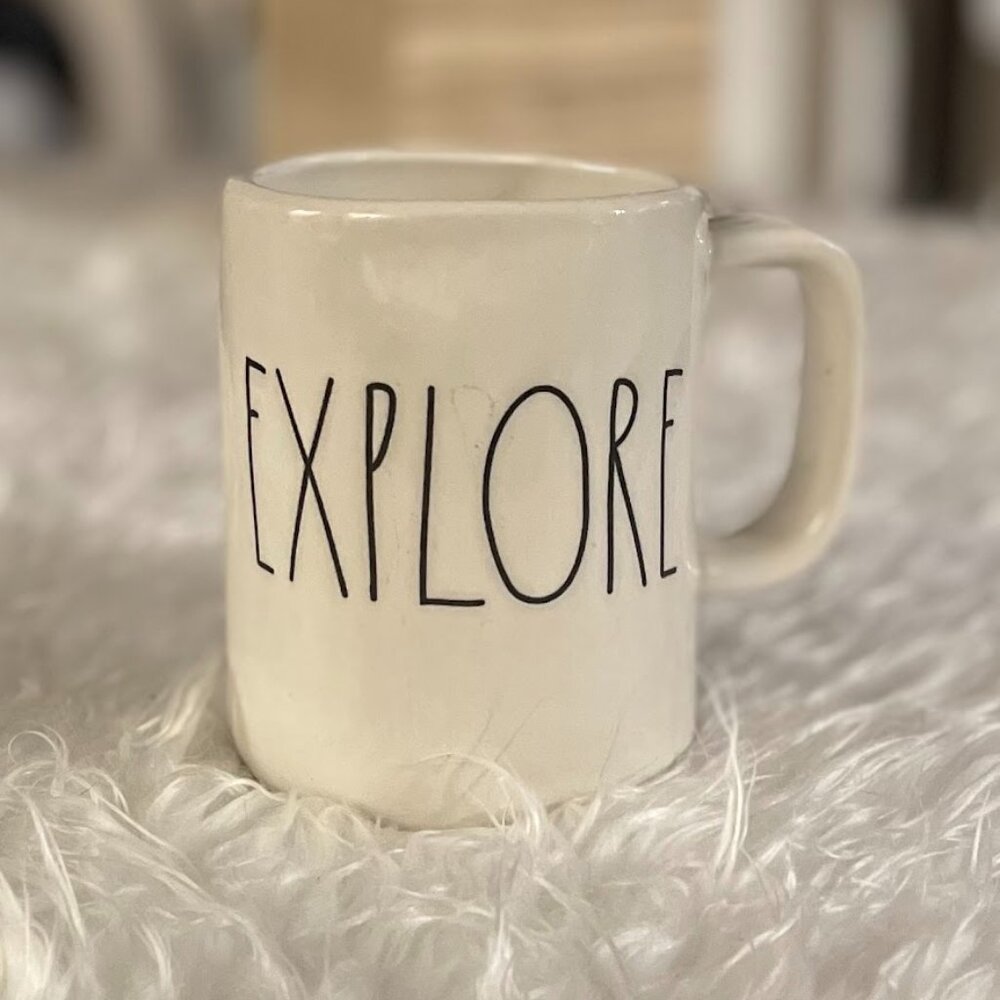 Rae Dunn EXPLORE Mug from the Artisan Collection by Magenta